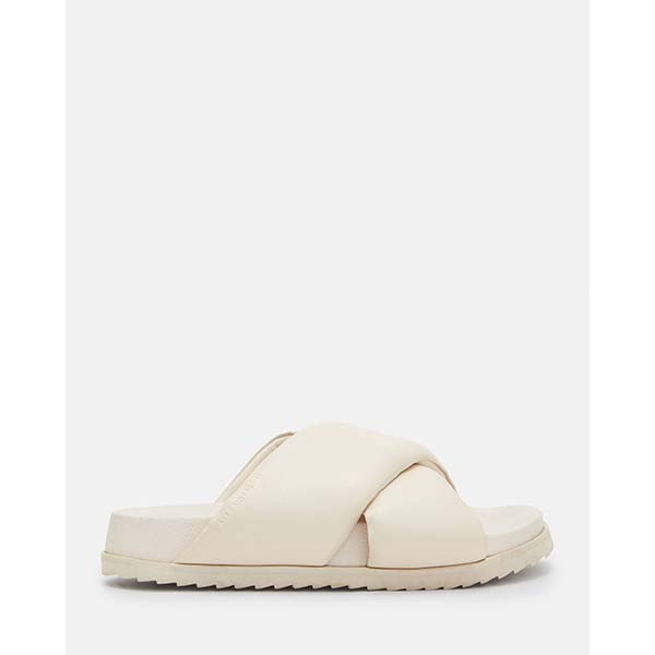 Allsaints Australia Womens Saki Crossover Leather Sandals White AU01-830